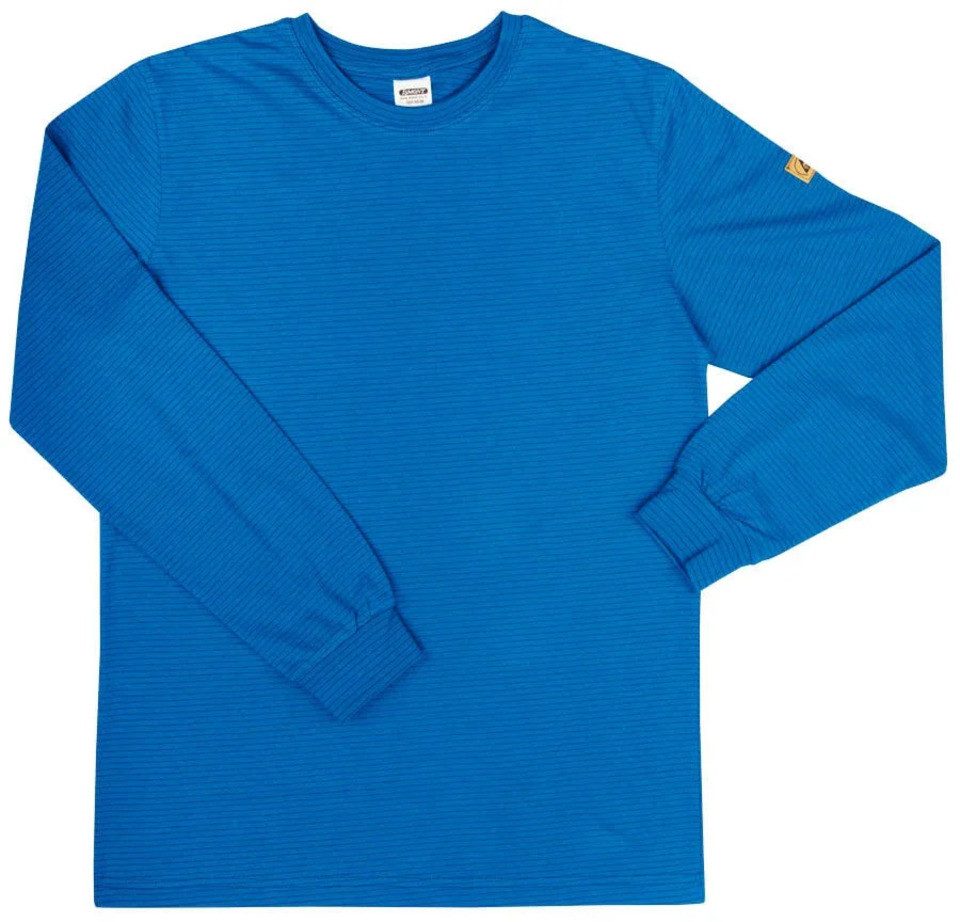 Ismont T-Shirt ESD Langarm T-Shirt antistatisch Royal – ISMONT ISM 6638