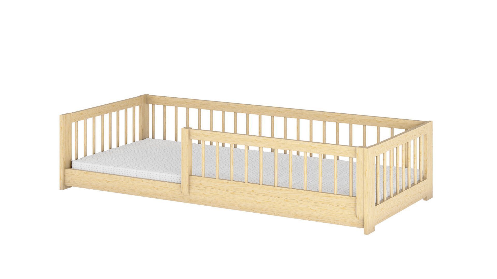thematys Kinderbett Bodenbett mit Rausfallschutz für günstig online kaufen