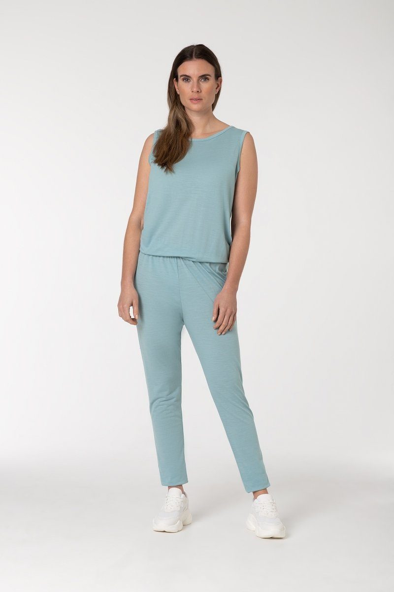 SUPER.NATURAL Jumpsuit Merino Overall W FEEL GOOD JUMPER pflegeleichter Merino-Materialmix