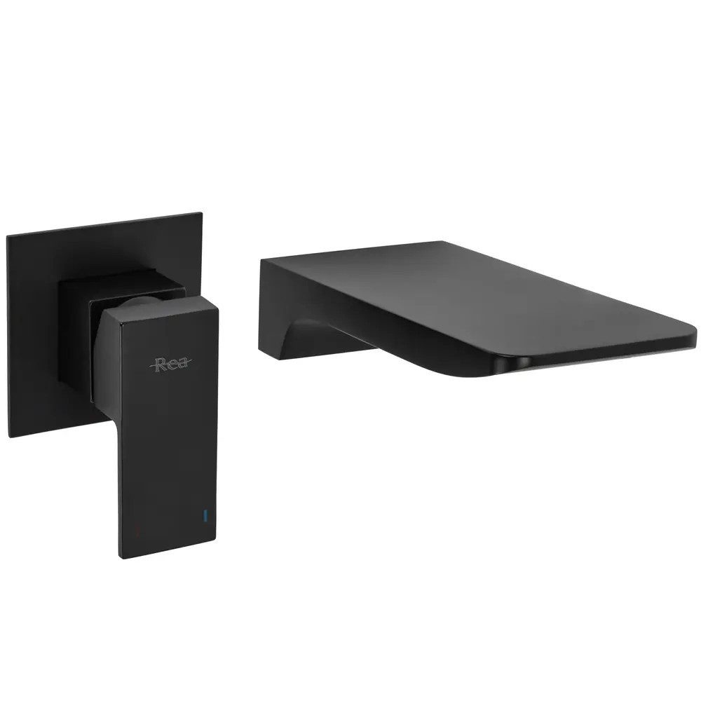 wohnwerk.idee Unterputzarmatur Unterputz Armatur Waschbecken Wasserhahn Wandarmatur Gold, Schwarz