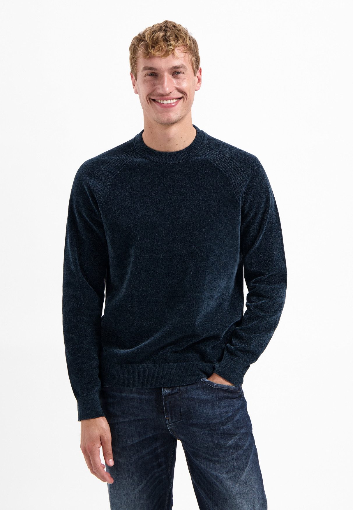 NO EXCESS Strickpullover Pullover Crewneck Light Weight Chen