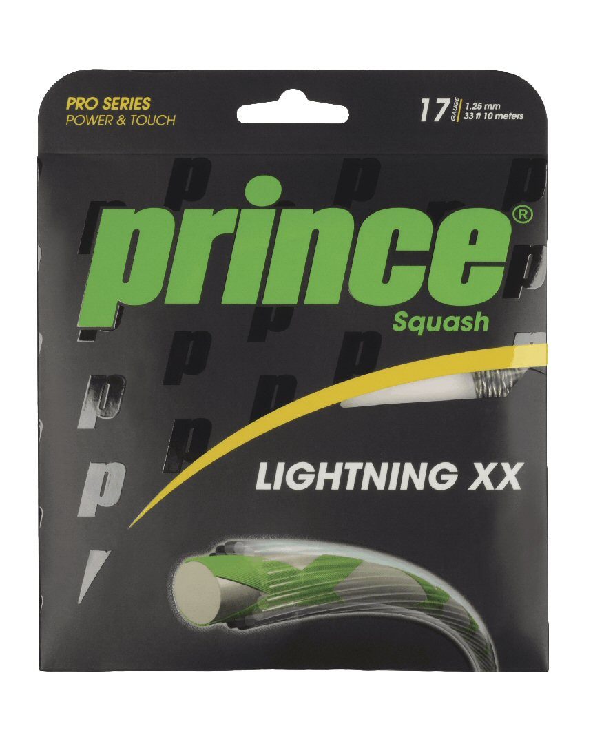 Prince Squashsaite Lightning XX 1.25 schwarz, Saitendicke: 1.25