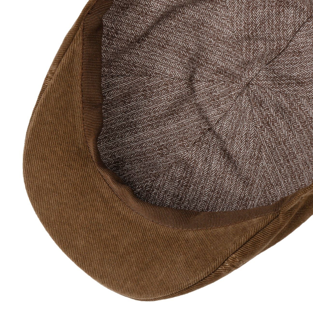 Schirm Schirmmütze Flat Cap Stetson mit (1-St) braun