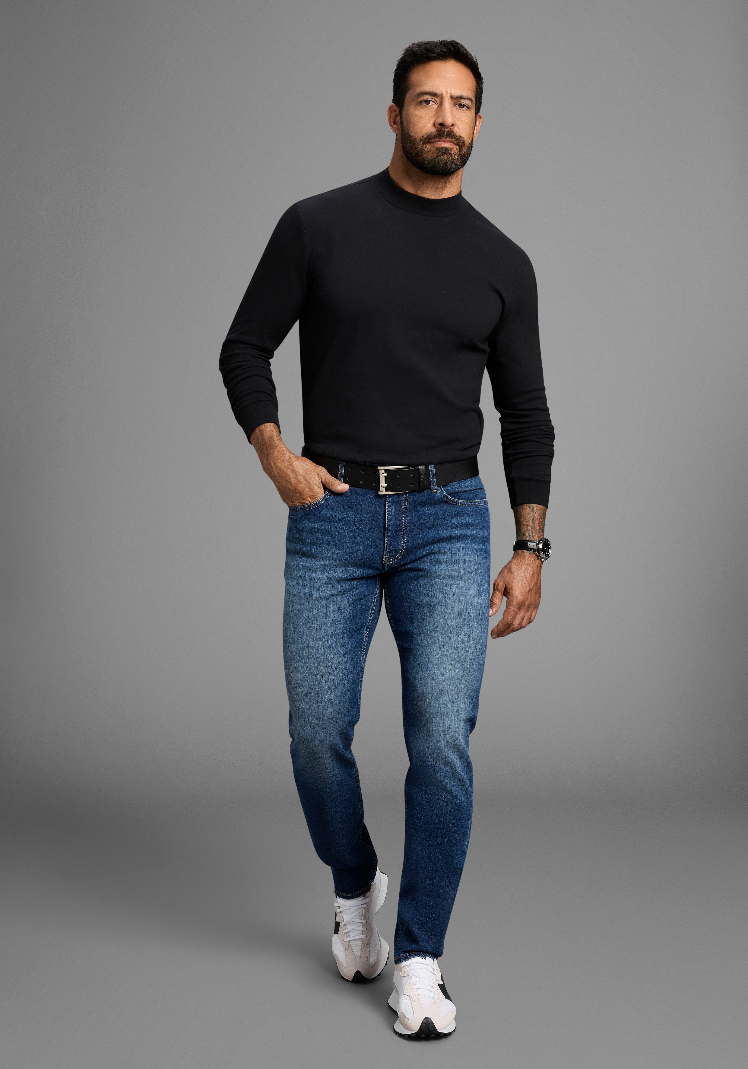 H.I.S Straight-Jeans NEW DALE gerades Bein, mit Used-Effekten, niedrige Leibhöhe – Bild 4 von 5
