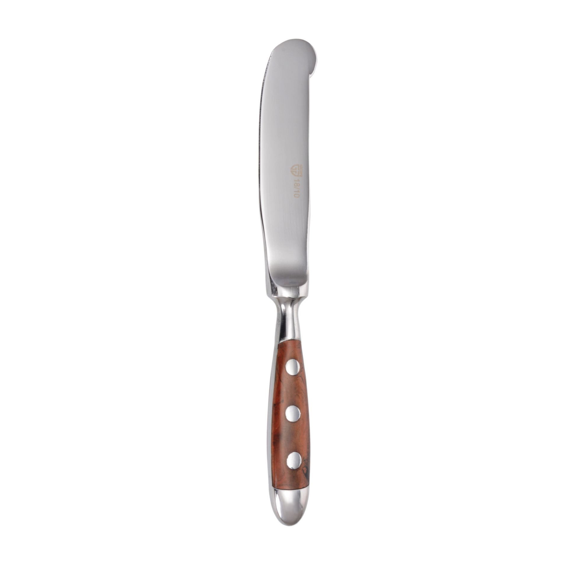 GRÄWE Buttermesser Buttermesser in edler Optik (1 Stück), Buttermesser geschmiedet, Serie Nürnberg, braun