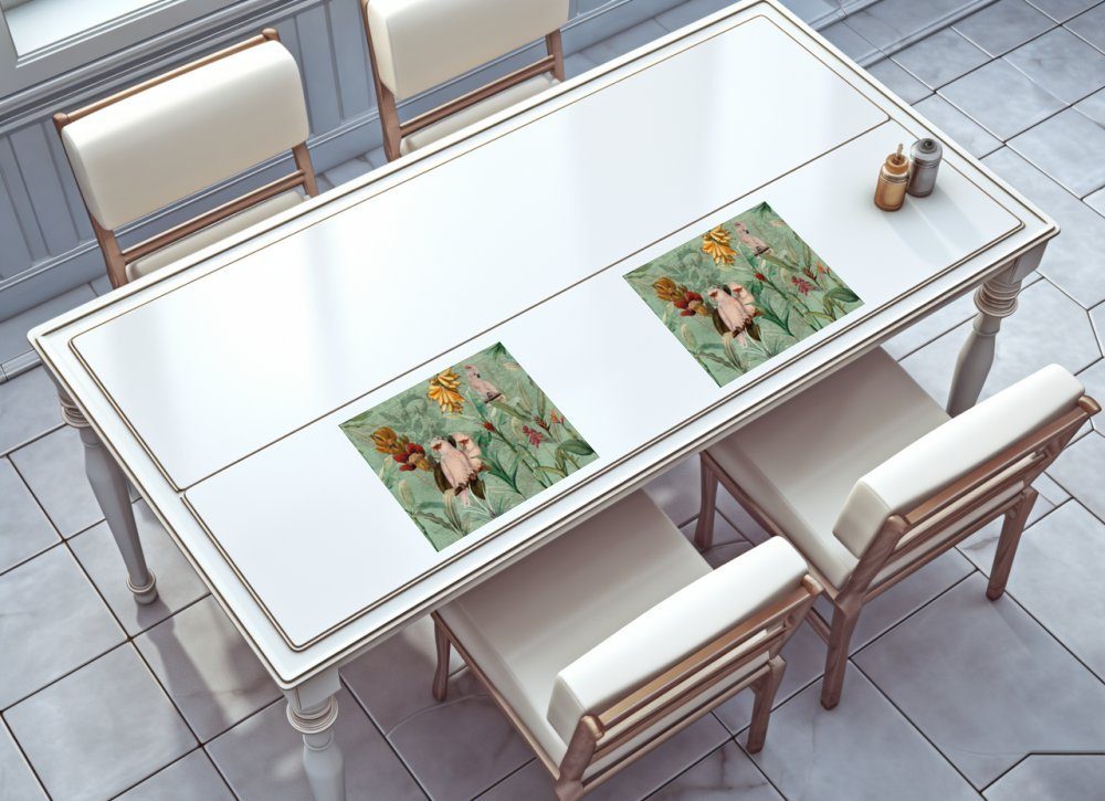Platzset, raxxa Premium-Platzset"Exotischer Kakadu (Set, Platzdecken) raxxa, 2-St., Garten", Dschungel