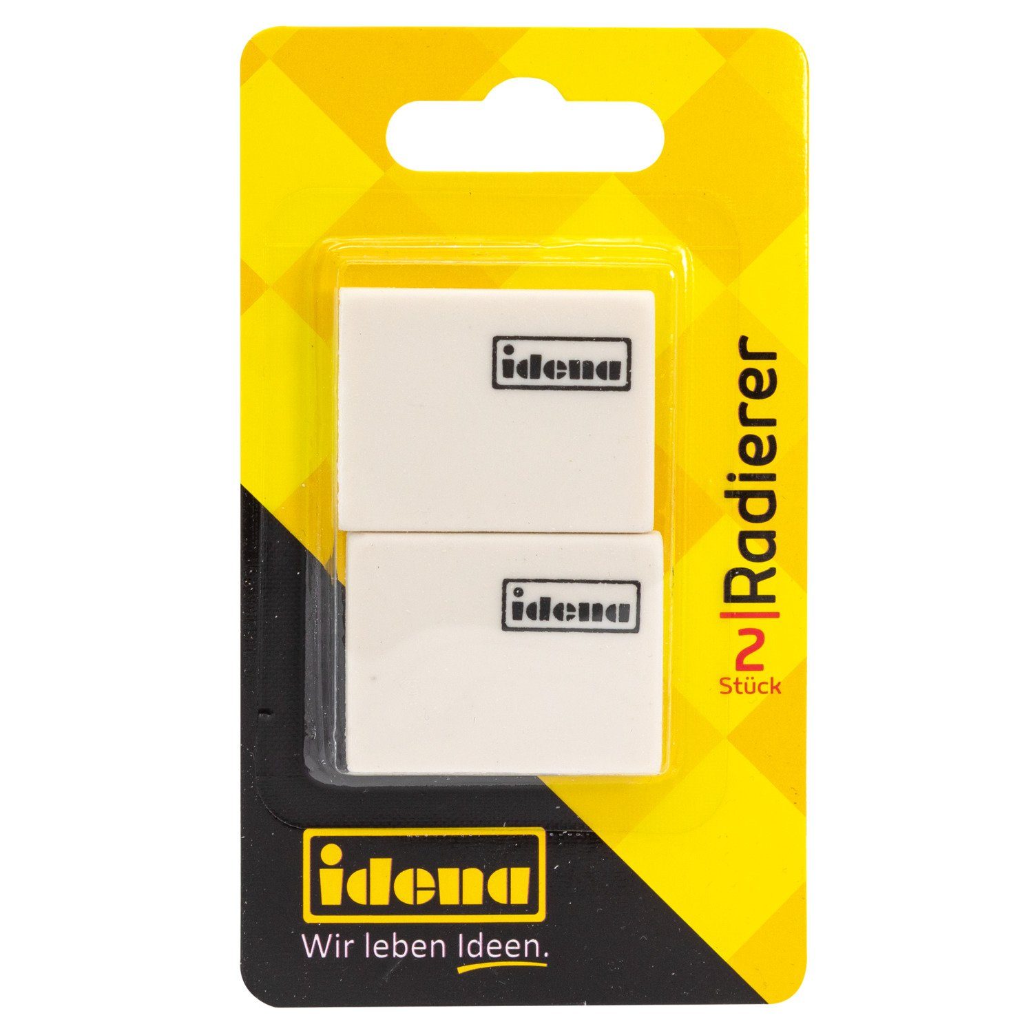 Idena Radiergummi Idena 522058 - Radierer für Bleistift, 2 Stück