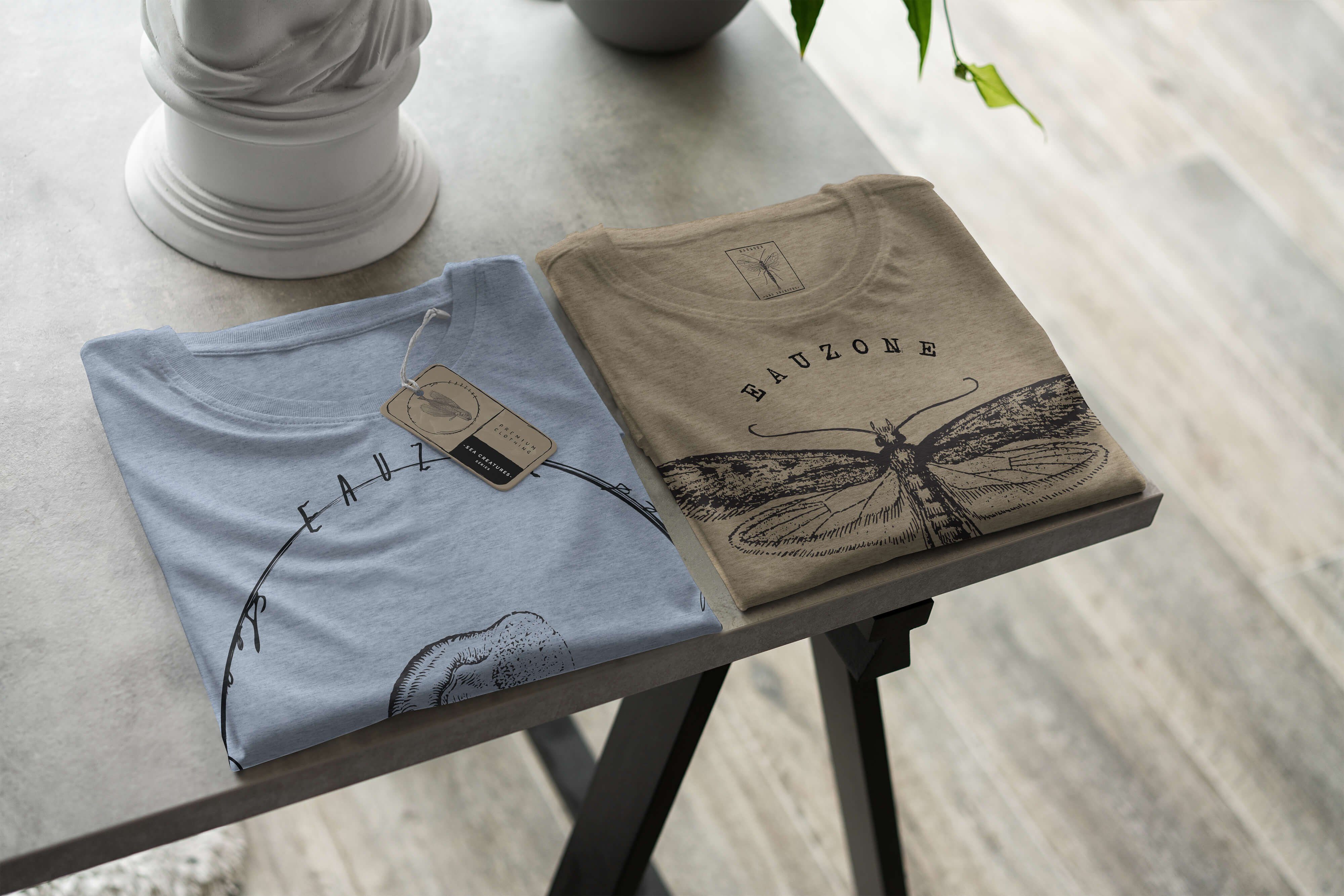 Creatures, Schnitt Tiefsee Sea und 003 Denim Serie: Struktur Sinus sportlicher T-Shirt - / feine Art T-Shirt Stonewash Fische Sea