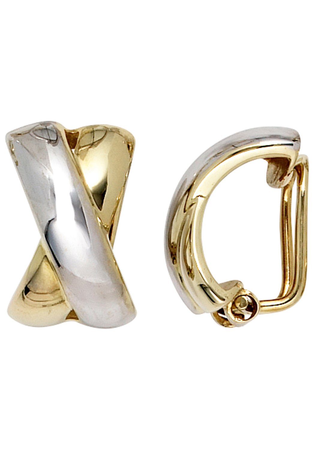 JOBO Paar Клипсы, 333 Gold bicolor