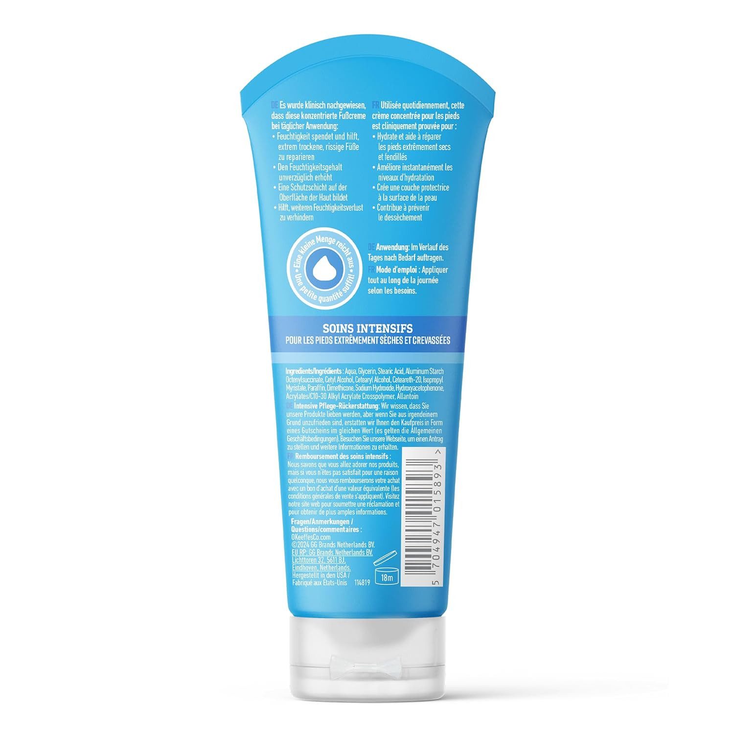 O'KEFFE'S Fußcreme 1 x O'Keeffe's Healthy Feet Fußcreme Tube, 80 ml, 1-tlg.