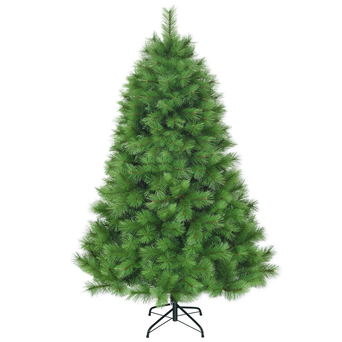 COSTWAY Künstlicher Weihnachtsbaum, 180cm mit 586 PVC Zweigen & Metallständer