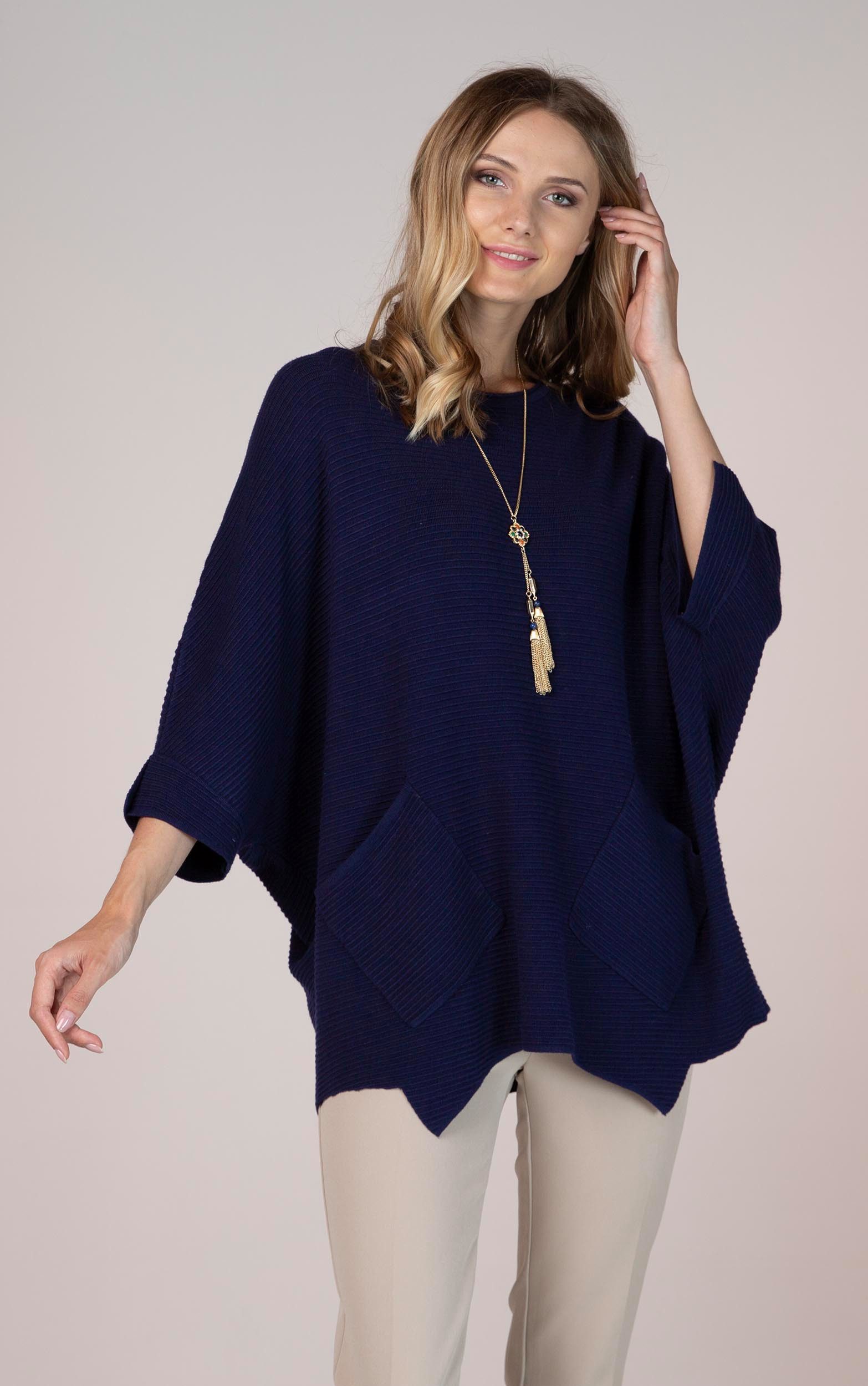 Passioni Strickpullover im Tunika-Stil günstig online kaufen