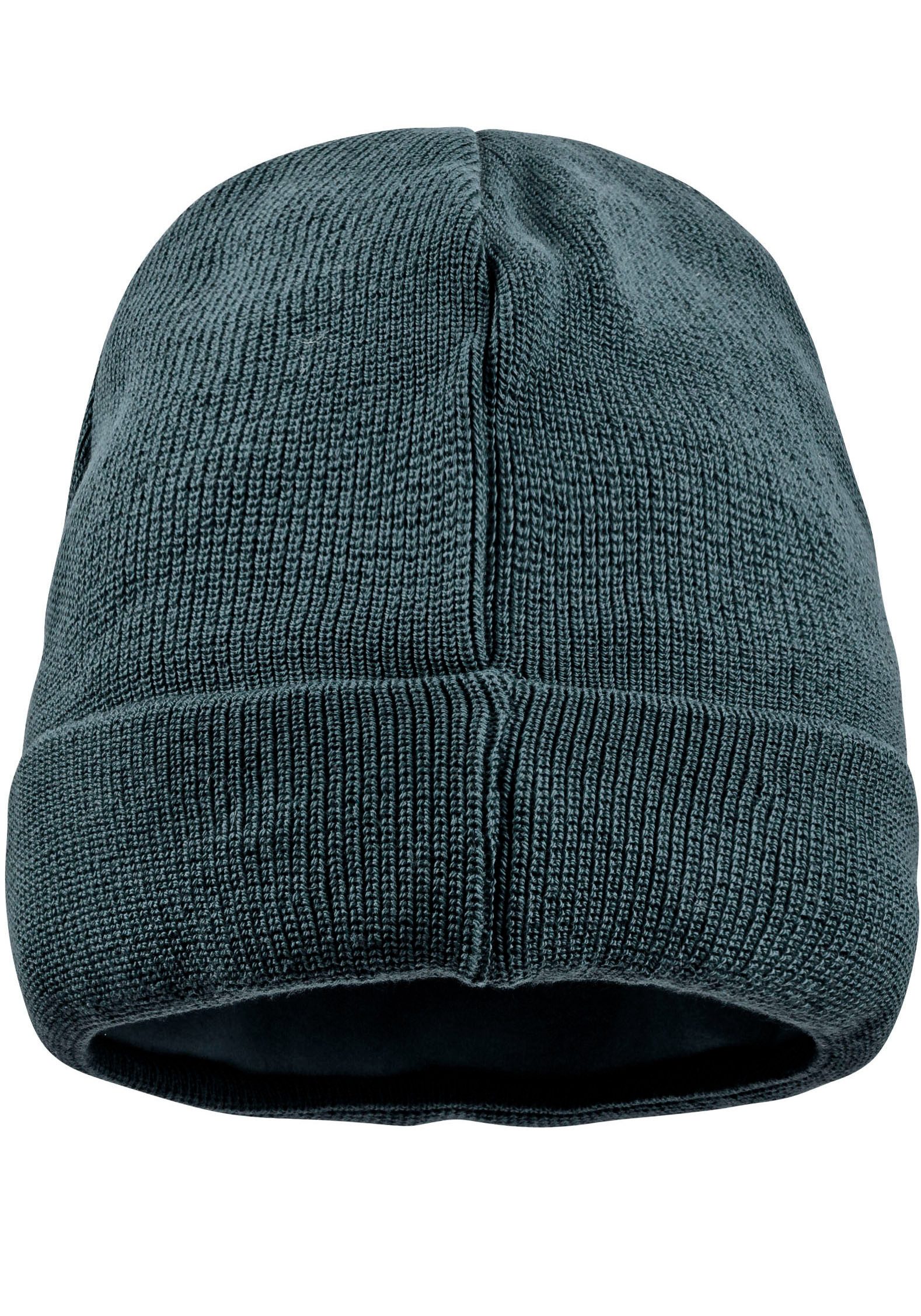 MAXIMO Beanie Strick, breiter Umschlag, gefüttert, wärmend, weich, unifarben