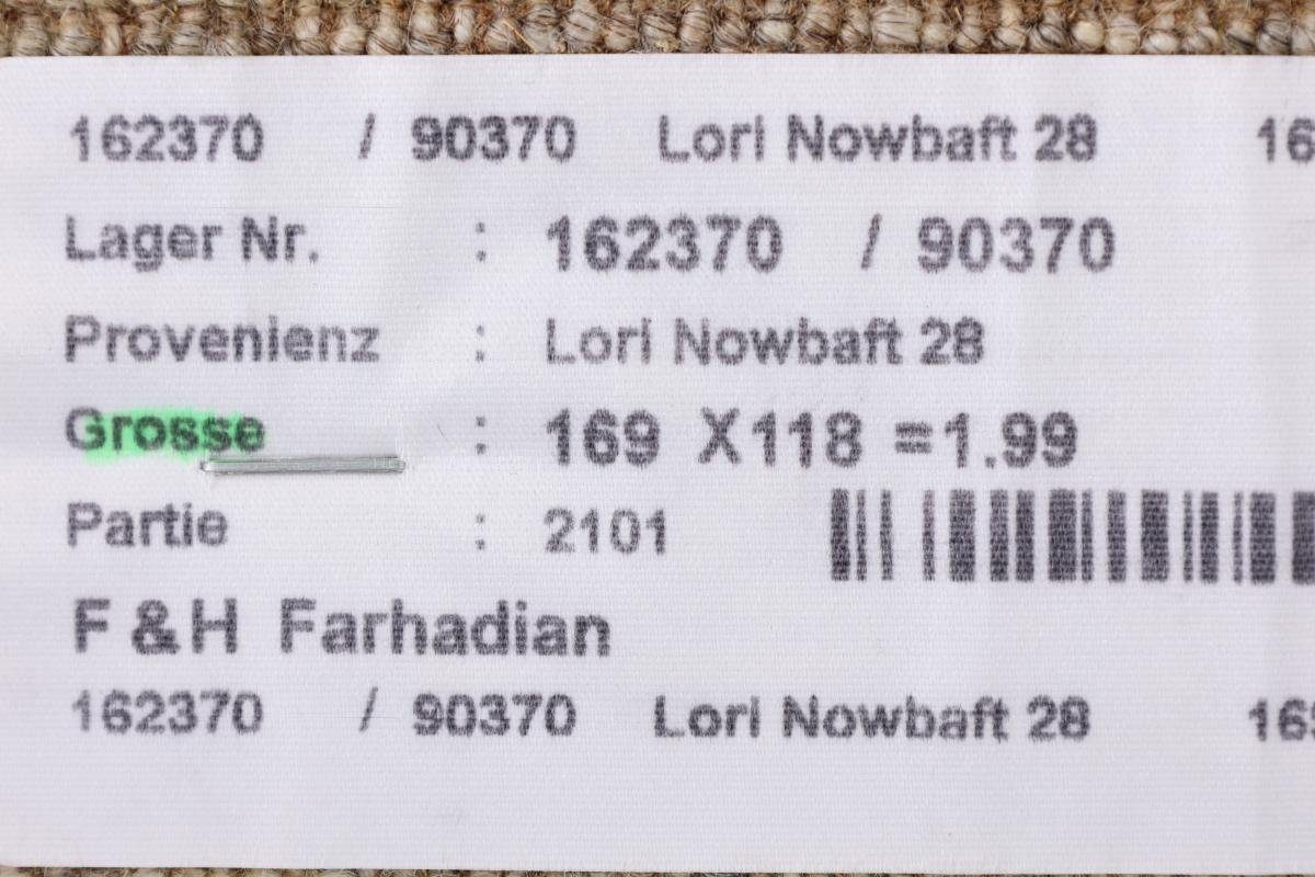 Loribaft Gabbeh Nowbaft Orientteppich 12 119x168 Nain Höhe: Moderner, Perser Trading, mm rechteckig, Handgeknüpfter
