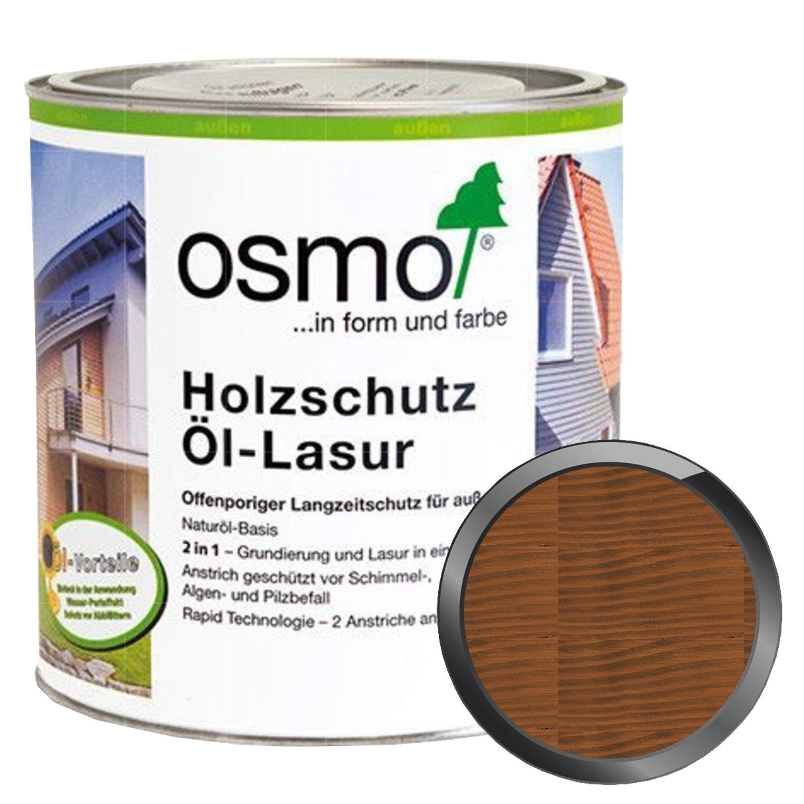 osmo Holzöl Holzschutz-Öl Lasur 2,5 LTR