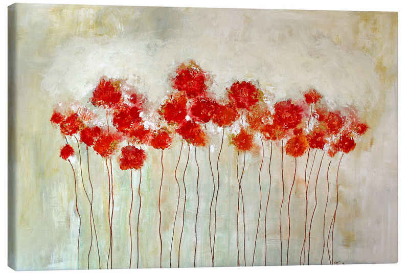 Posterlounge Leinwandbild Tina Melz, Flowers, Malerei