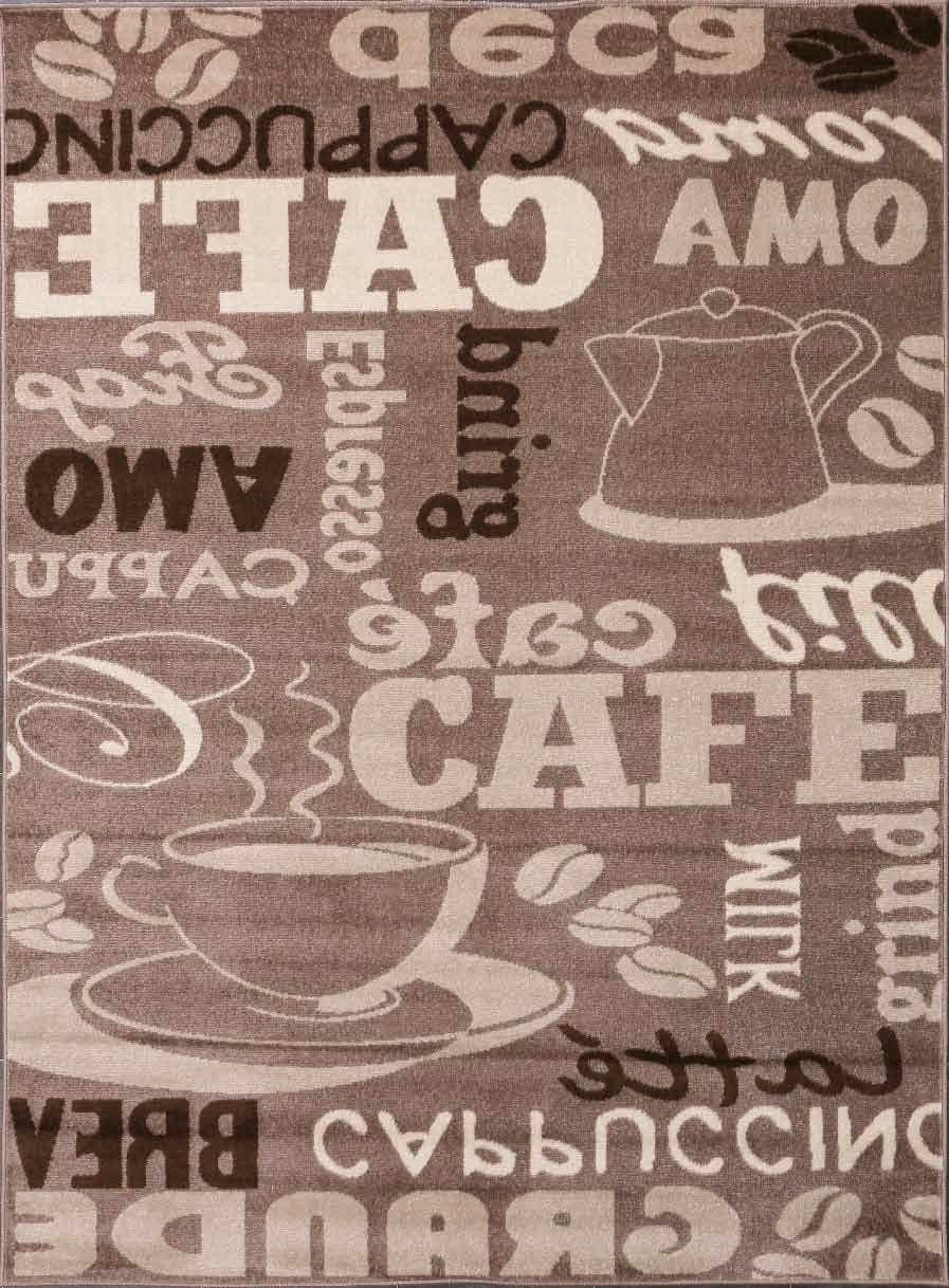 Küchenläufer Küchenteppich Cappuccino Kaffee, Coffee, Vimoda, Höhe: Rechteckig, mm, Küche, Kurzflor, Beige, 5