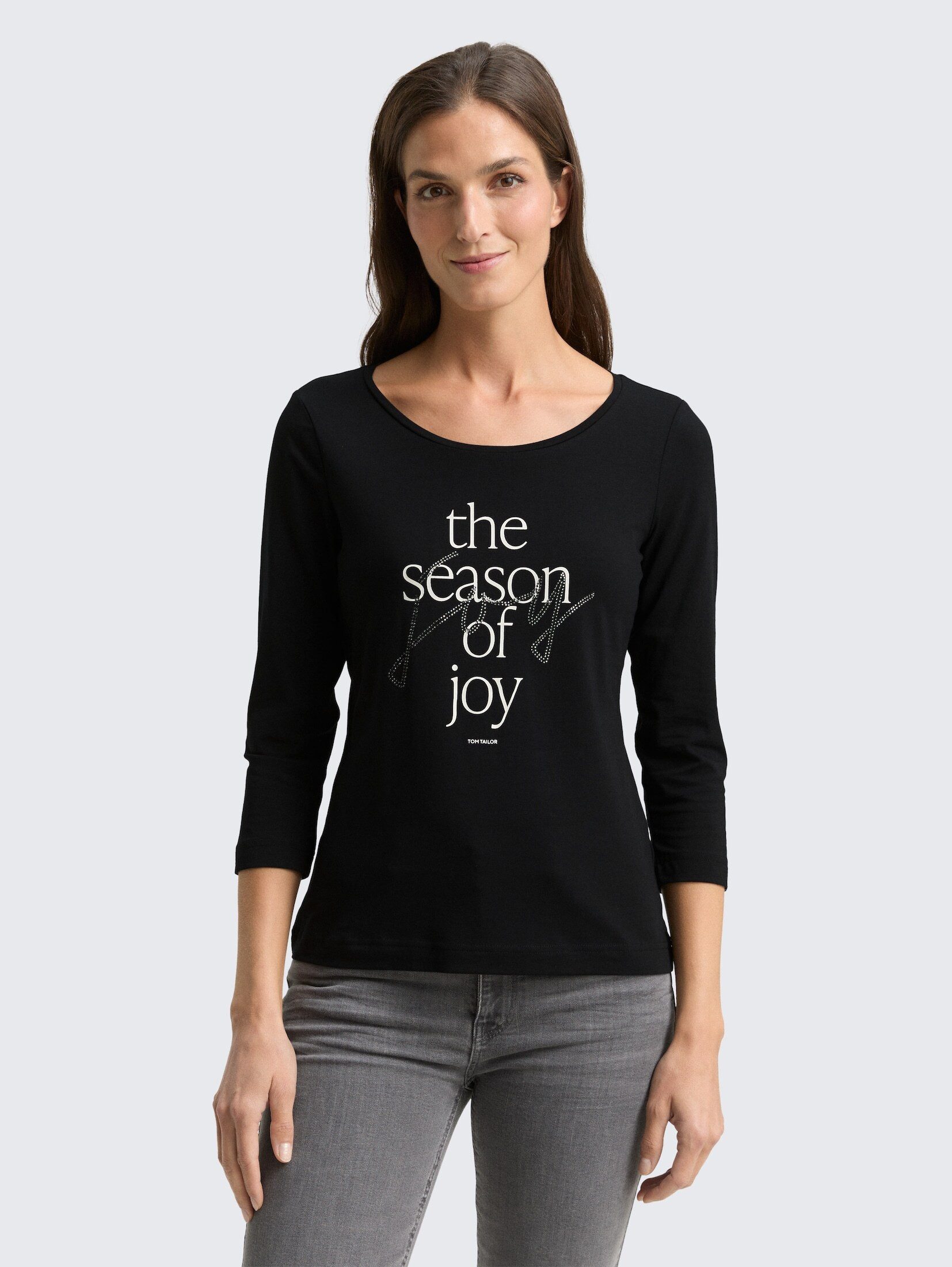 TOM TAILOR 3/4-Arm-Shirt T-Shirt Langarmshirt mit günstig online kaufen