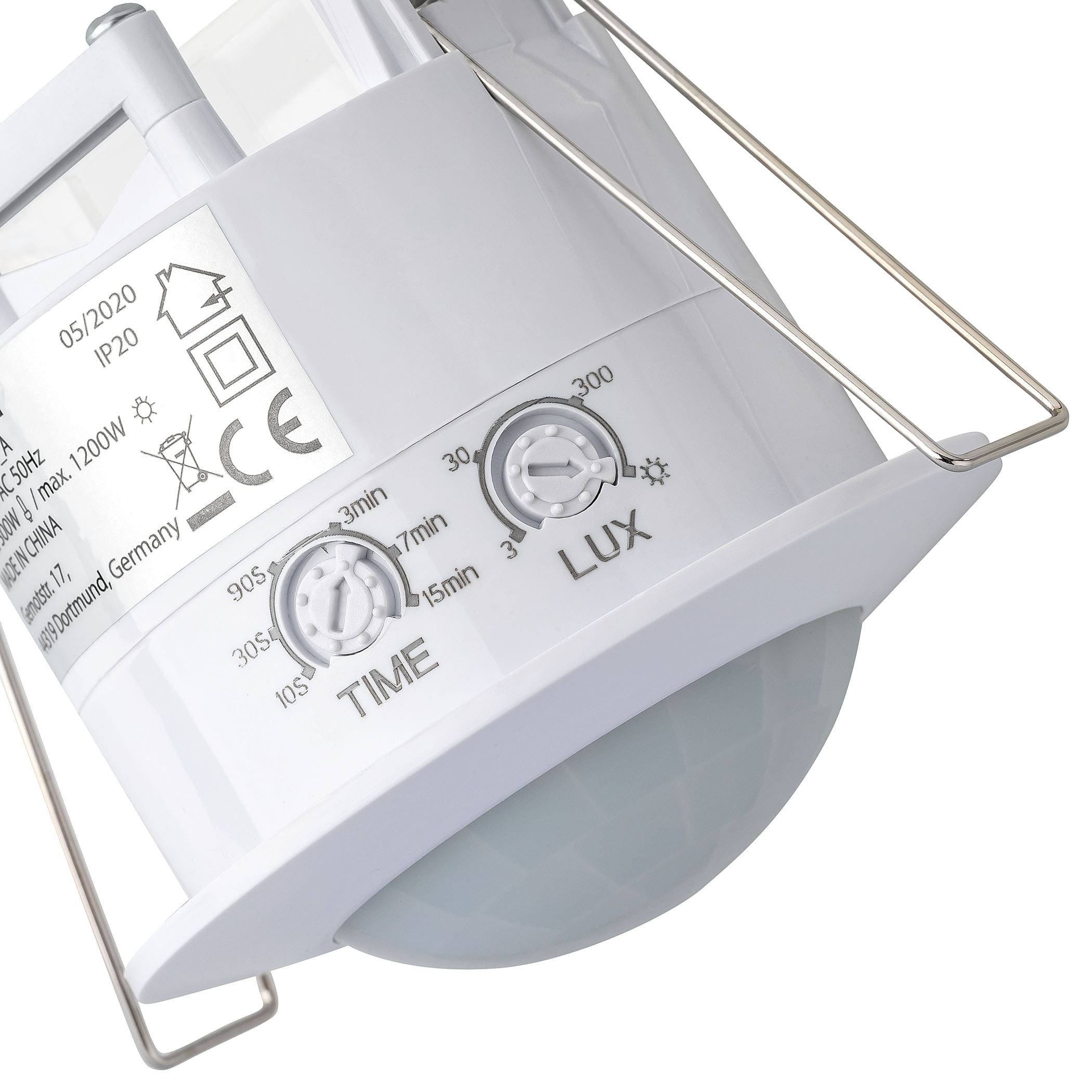 4er Set Bewegungsmelder einstellbar - Infrarot Bewegungsmelder SEBSON geeignet LED Unterputz