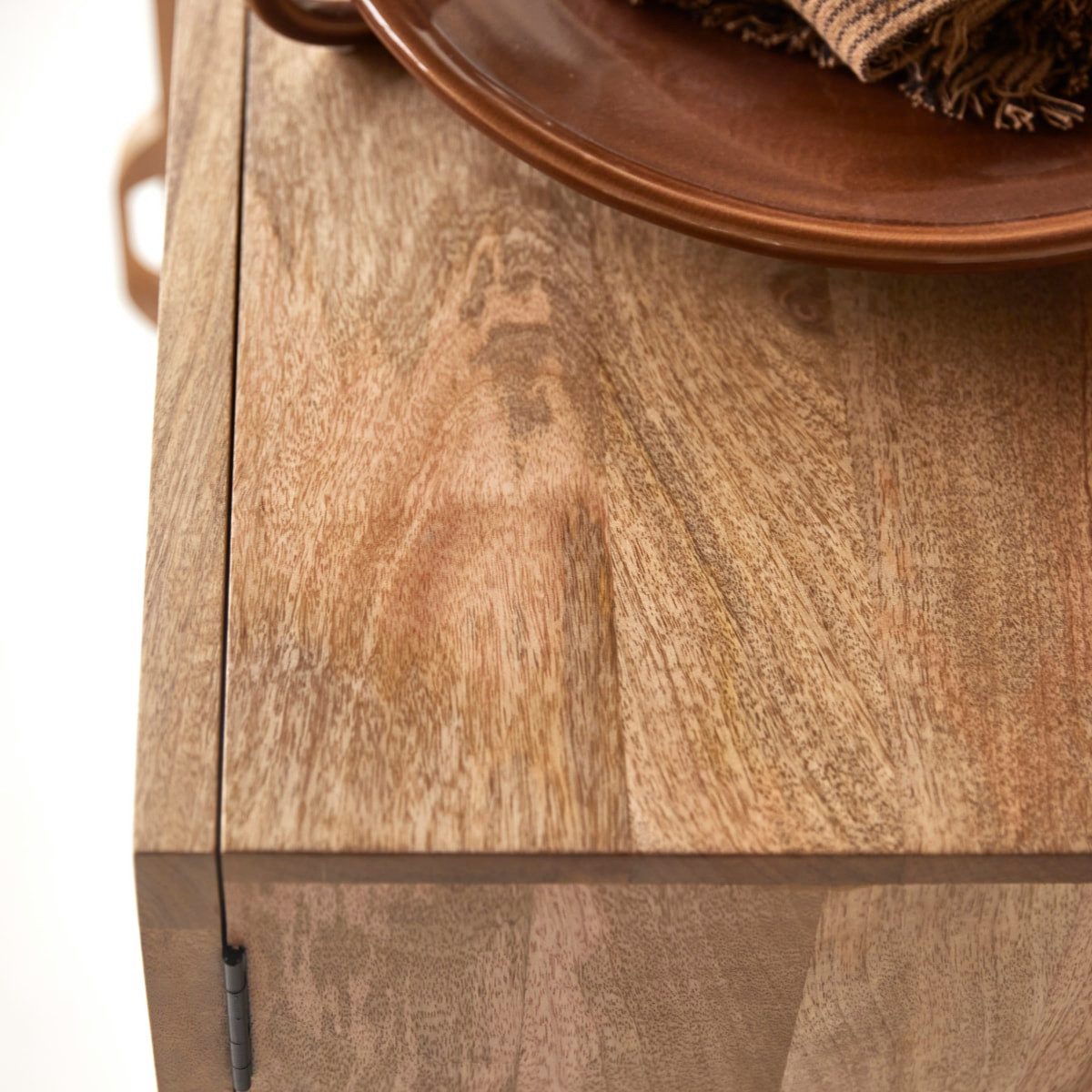 Tikamoon Sideboard Sideboard Sina aus Mangoholz und Rattan