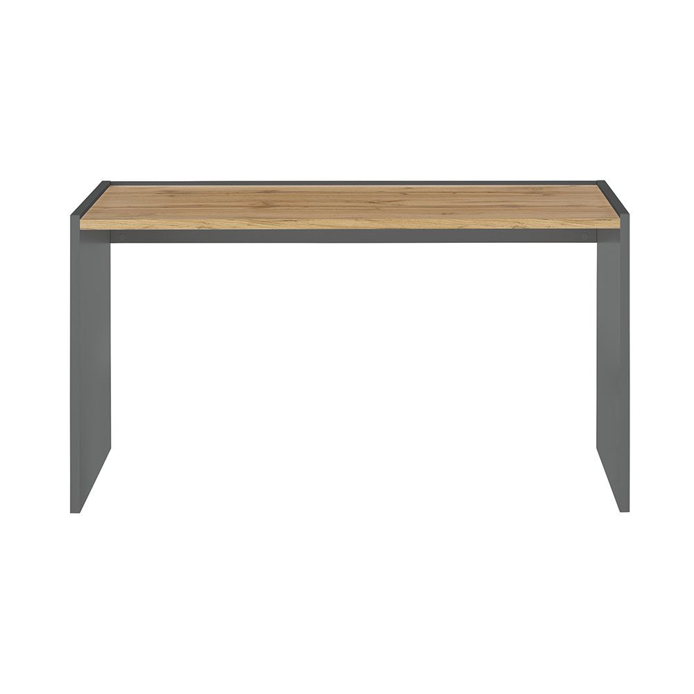 Lomadox Schreibtisch CRISP-61, in anthrazit mit Wotan Eiche, ca. 143/76/62 günstig online kaufen