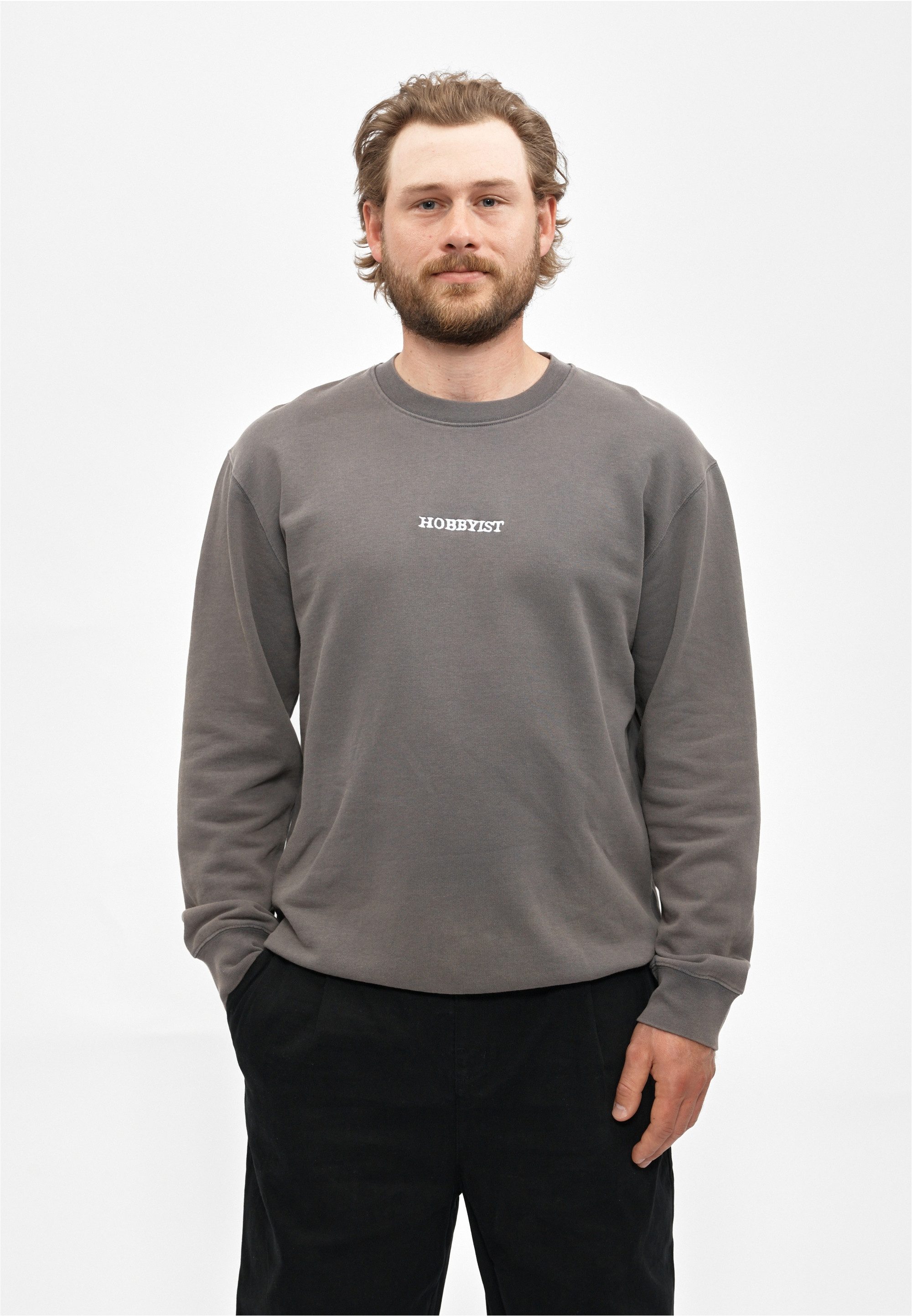 Cleptomanicx Sweatshirt Hobby mit besticktem Frontlogo