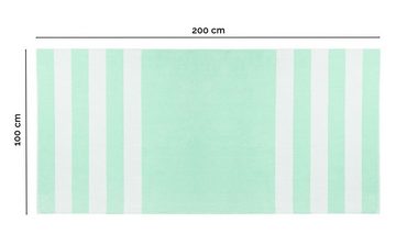 ZOLLNER Strandtuch, Mikrofaser (1-St), 100 x 200 cm, 100% Baumwolle, gestreift, vom Hotelwäschespezialisten