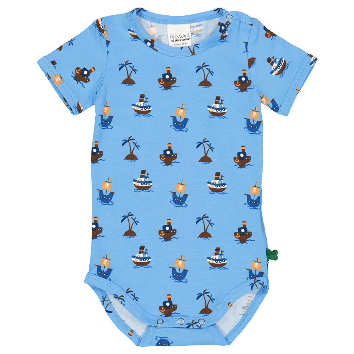 Fred's World by GREEN COTTON Kurzarmbody 1581032200 Jungen Kurzarm Babybody, Bodysuit, Babybody, Einteiler, Basic-Body