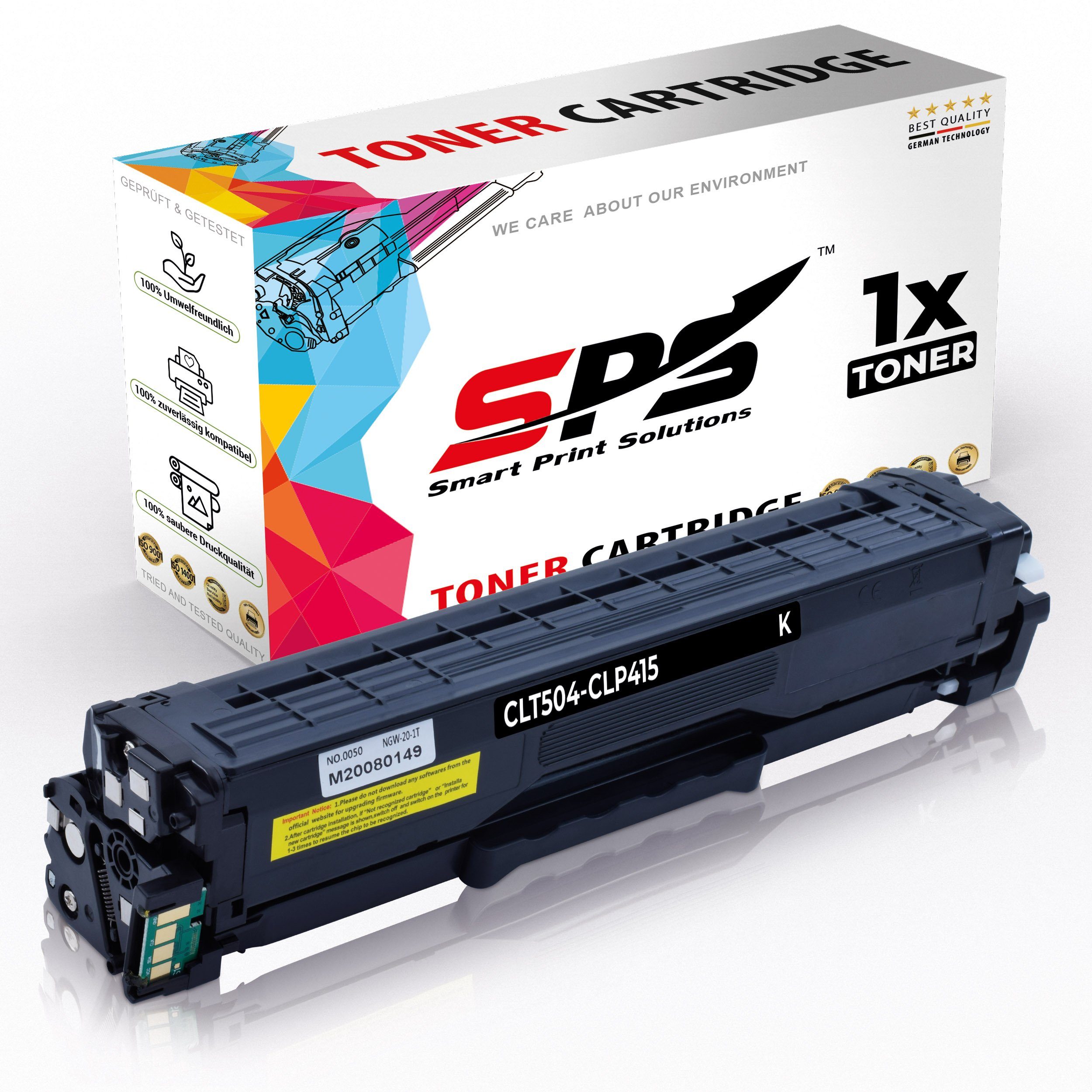 SPS Tonerkartusche Kompatibel für Samsung CLP-410 Series (CLT-K504S/K504) Toner-Kit Schwa, (1er Pack)