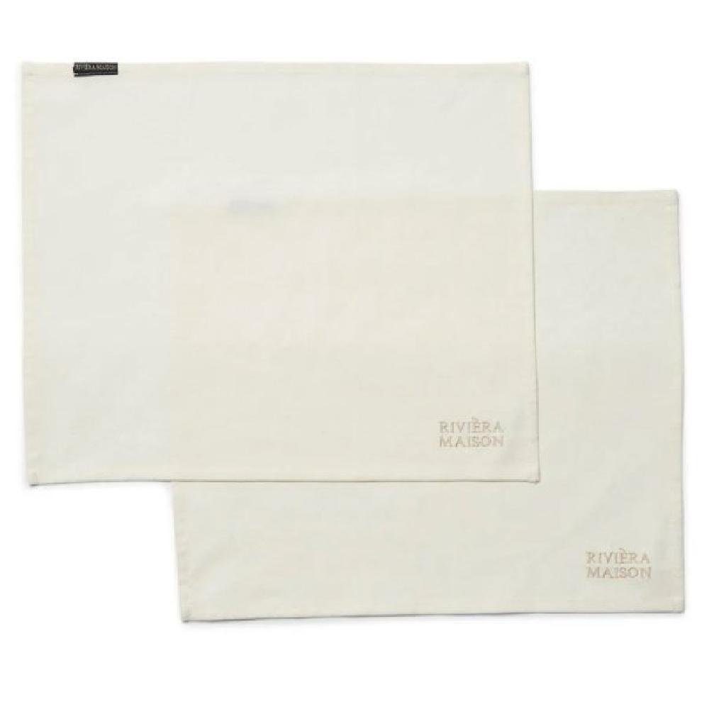 Rivièra Maison Tischdecke Tischsets Clasic Placemat White (2-teilig) günstig online kaufen