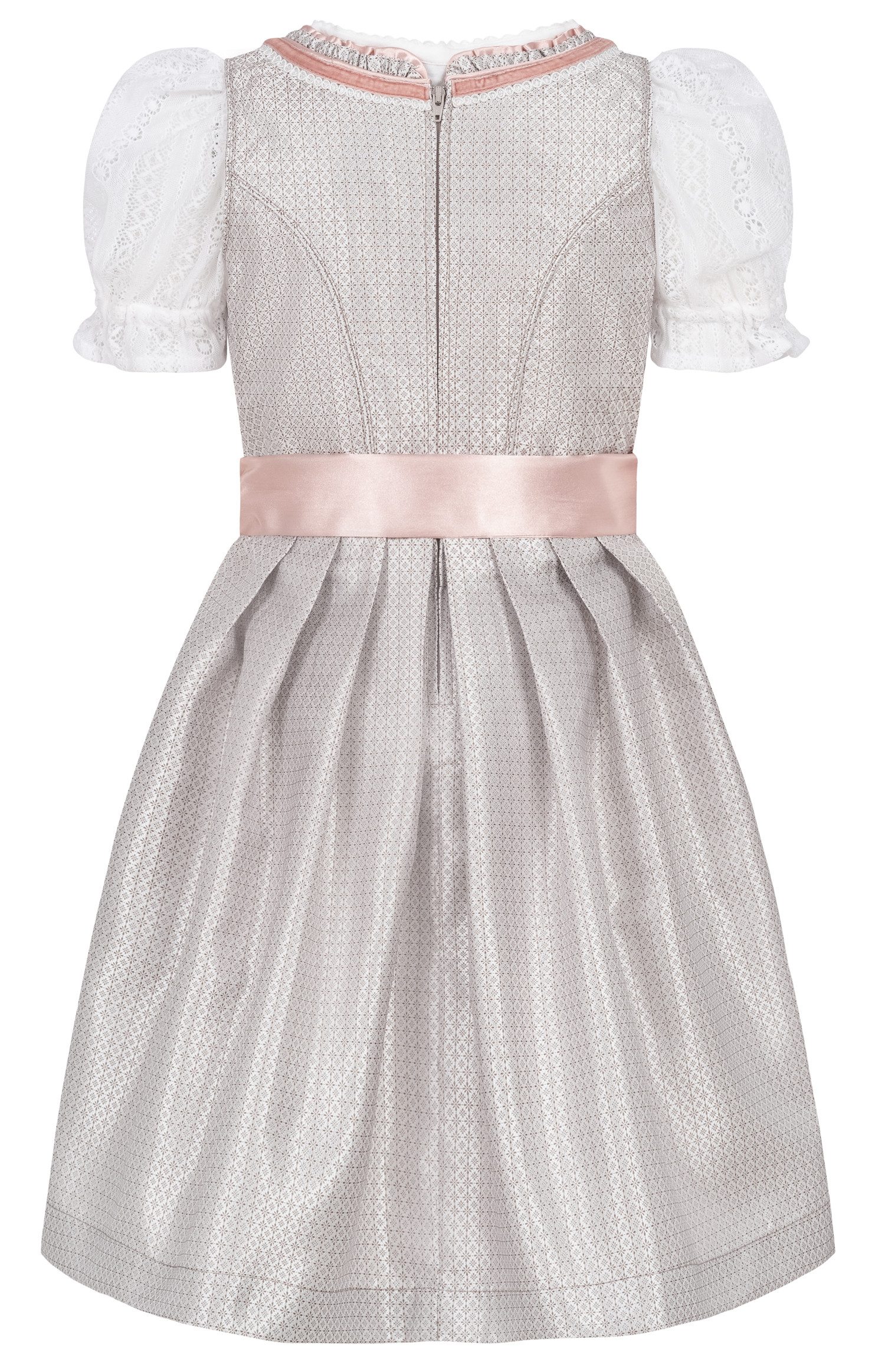 Nübler Dirndl Kinderdirndl Lina in Taupe von Nübler - Rocklänge knielang