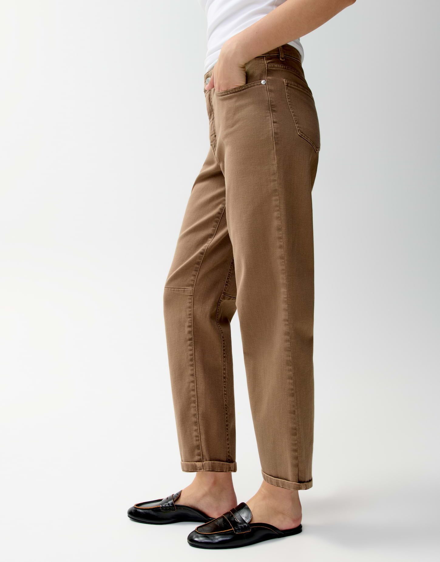 OPUS PANTS Relax-fit-Jeans MELLY RELAX Barrel Jeans aus Baumwoll Mix Mid Rise – Bild 5 von 5