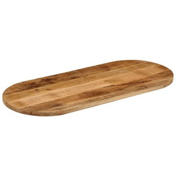 vidaXL Esstisch Tischplatte 140x50x2,5 cm Oval Raues Massives Mangoholz für Küchentisc