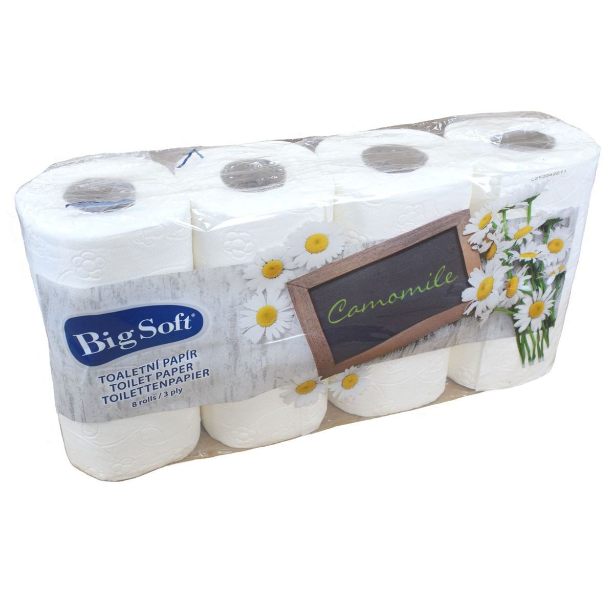 Marabellas Shop Toilettenpapier 40 Rollen Big Soft Kamilleduft Toilettenpapier 3-lagig á 150 Blatt, 3-lagig