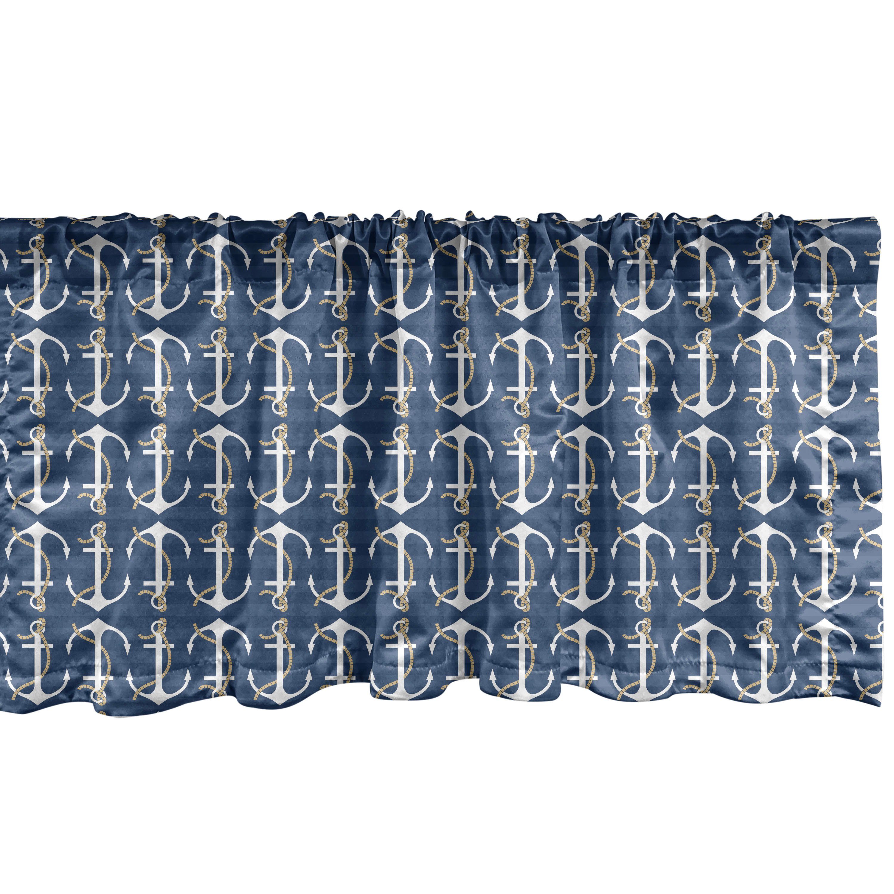 Top-Verkaufskraft Scheibengardine Vorhang Volant für mit Schlafzimmer Seil Abakuhaus, Dekor Microfaser, um Anker Nautischen Stangentasche, Küche Motiv