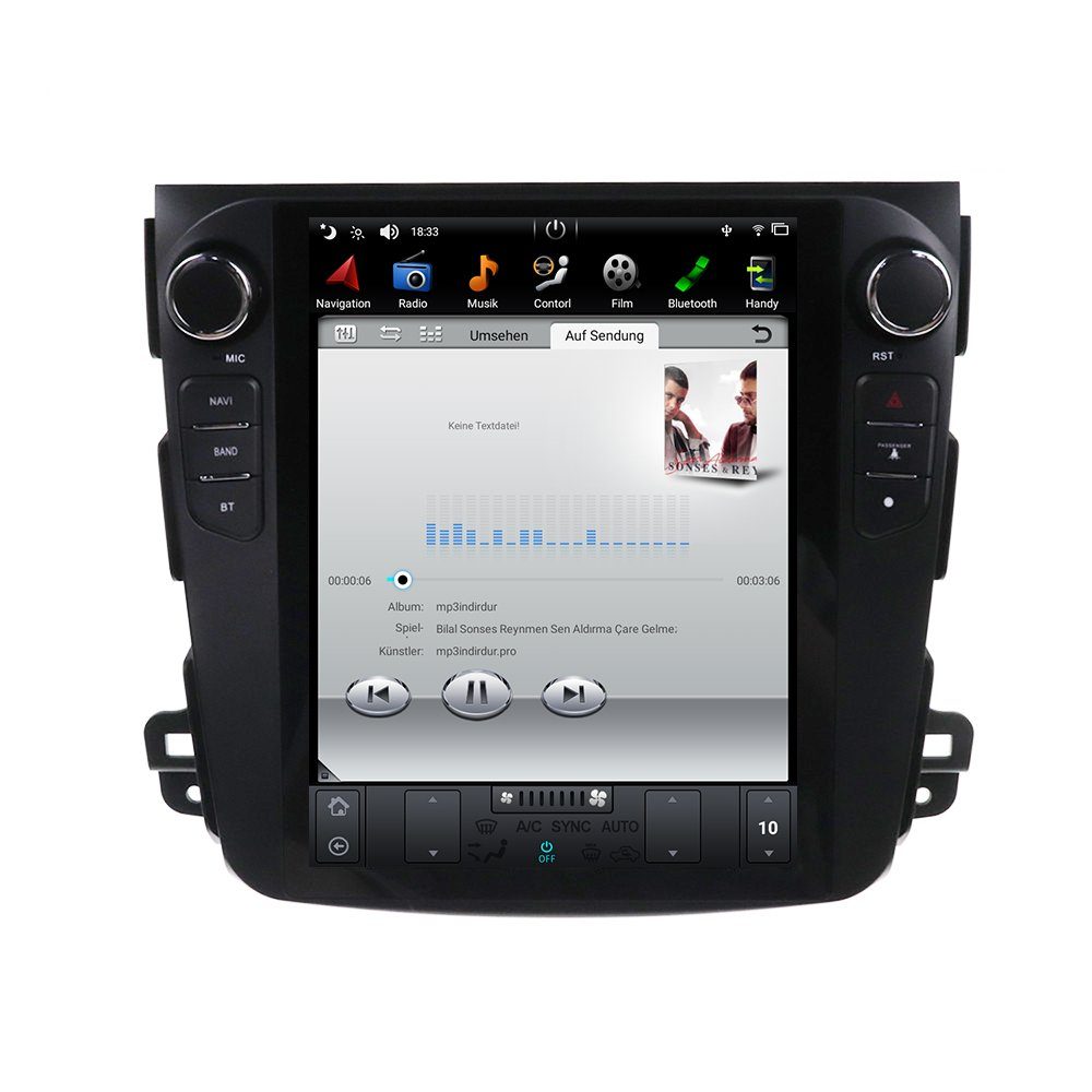 TAFFIO Für Mitsubishi Outlander 06-12 10"Touch Android Autoradio Navi CarPlay Einbau-Navigationsgerät