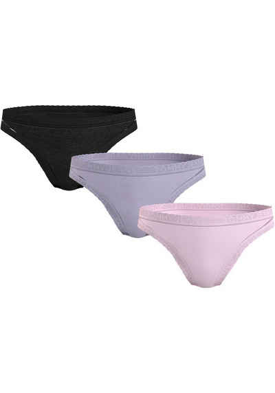 Tommy Hilfiger Underwear Bikinislip 3P HW BIKINI (EXT SIZES) (Packung, 3-St., 3er) mit Tommy Jeans Logo-Elastikabschlüssen