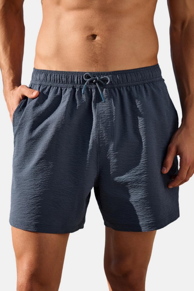 Next Badeshorts Strukturierte Badeshorts, Fiesta-Stickerei 5{dq} (1-St)