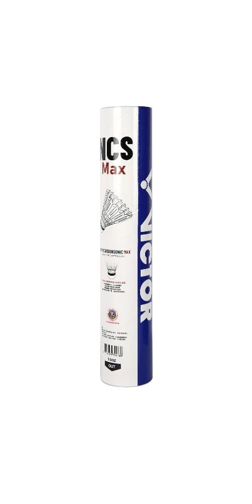VICTOR Badmintonball NCS Carbonsonic Max weiss Dose 12er, Geschwindigkeit: 77
