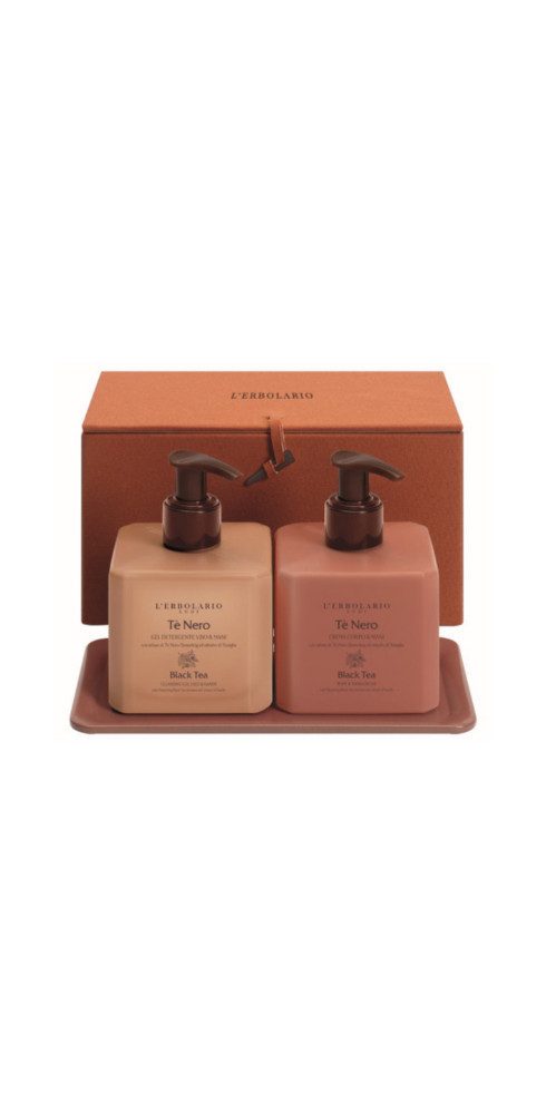 L´ERBOLARIO Körpercreme Te Nero (Black Tea) Beauty Box Tea Garden 520 ml Packung-Set, Mit Darjeeling Tee Extrakten