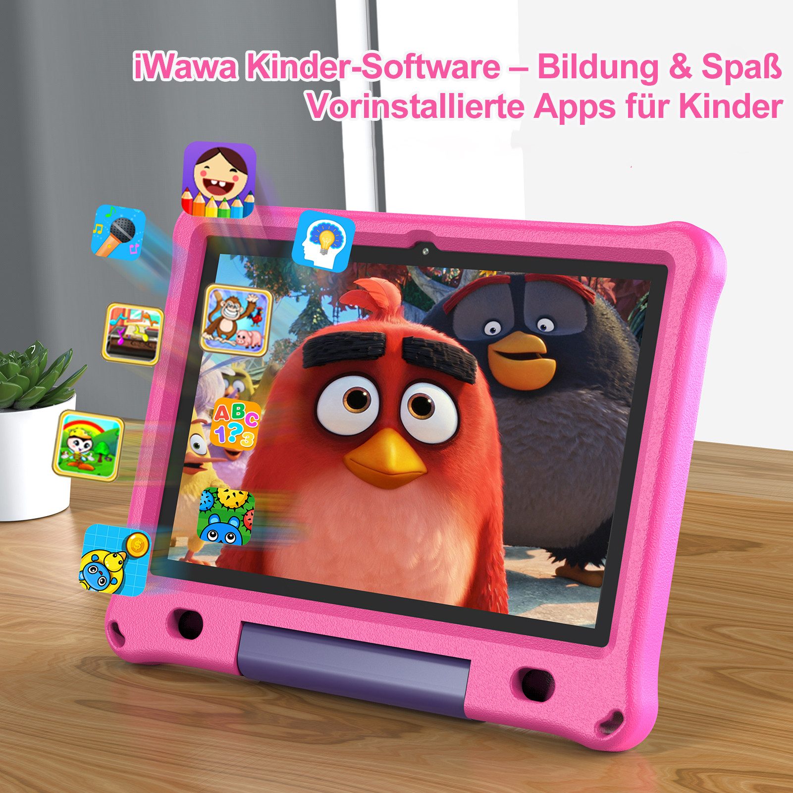 PRITOM 10 zoll Android tablet,12GB ROM+64GB RAM kinder learn-tablet Tablet (10.1 Zoll Tablet", (6000mAh,HD IPS 1280x800,5G wifi,Elterliche Kontrolle)