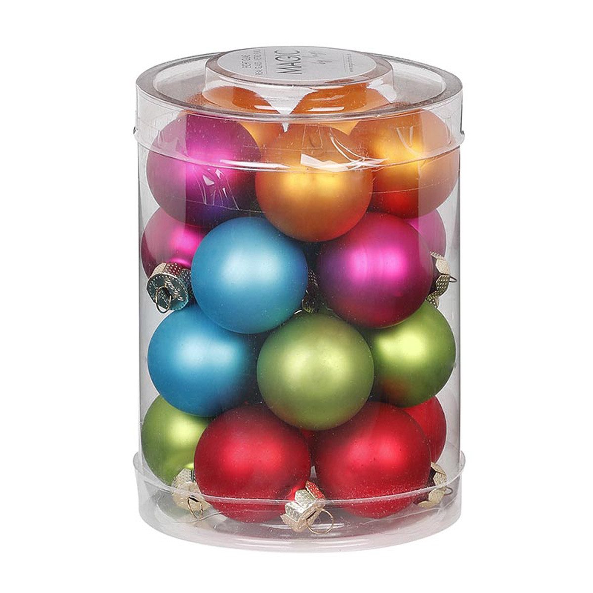 INGE-GLAS® Weihnachtsbaumkugel Weihnachtskugeln MilleFiori, Ø 3 cm, 20 Stück