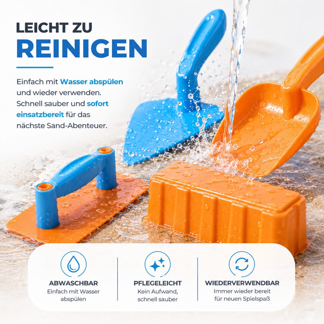 TK Gruppe Sandform-Set Sandspielzeug-Set aus Kunststoff, 4-, 9- oder 11-teilig – Bild 5 von 5