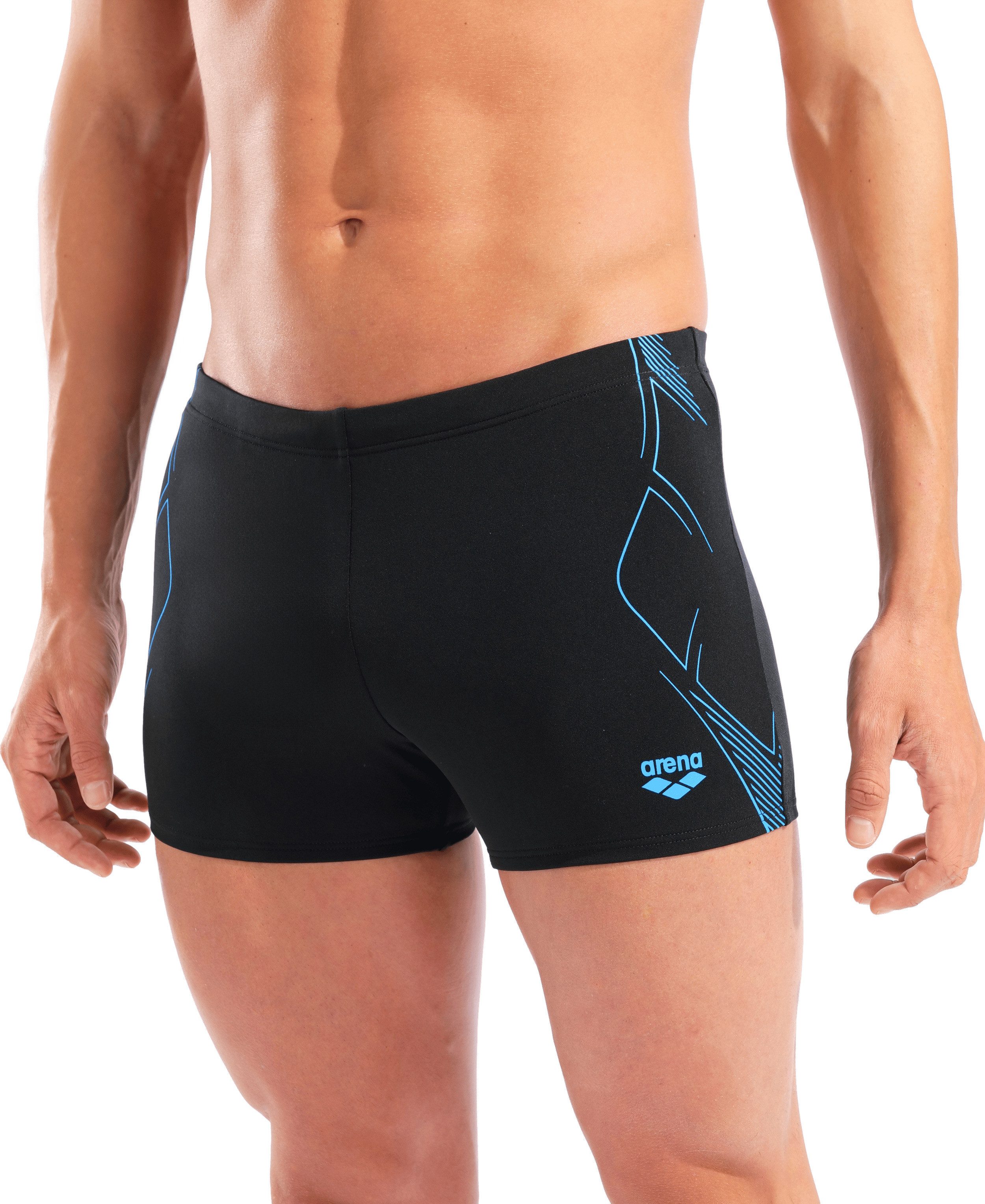 Arena Badeshorts M ARENA GRAPHIC SWIM SHORT sportliche Schnittform, mit innenliegendem Kordelzug, chlorbeständig