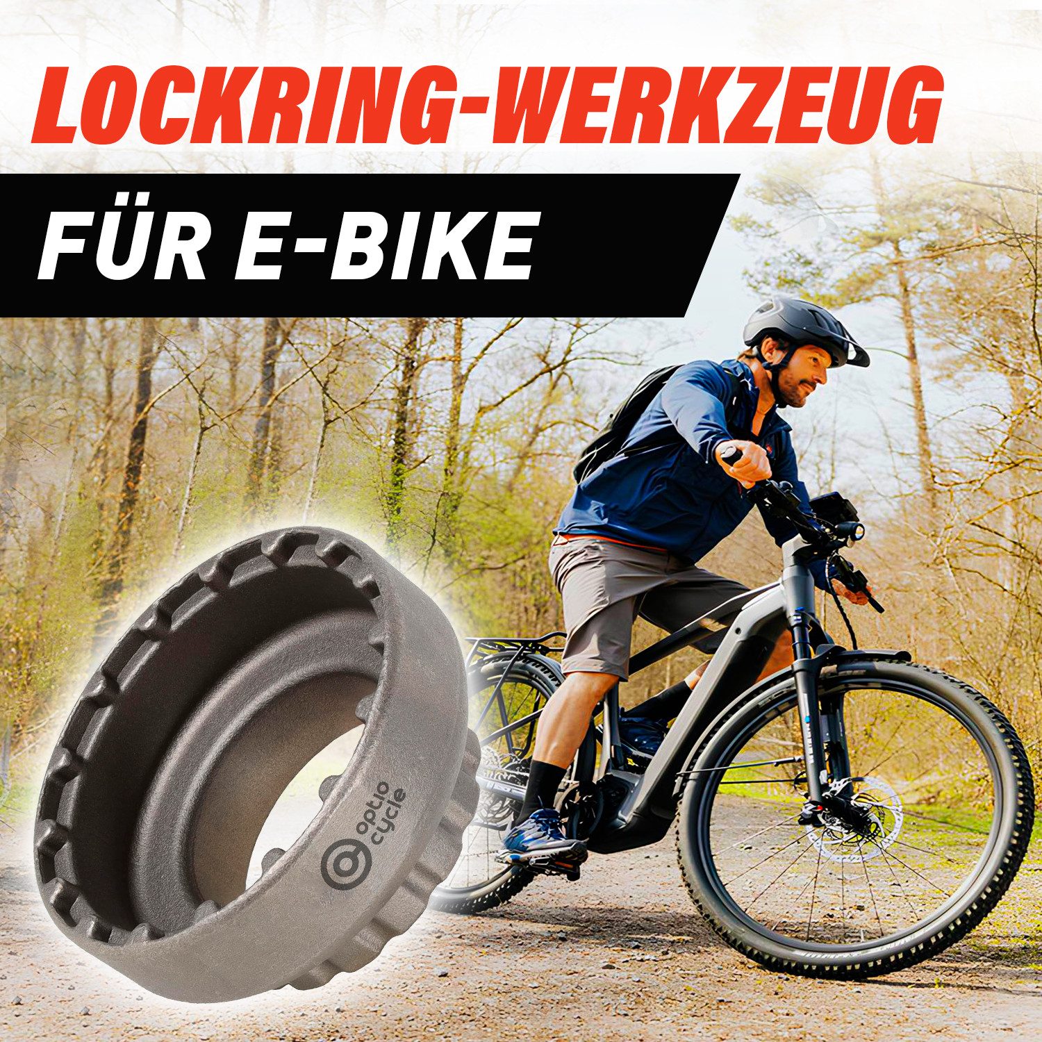 Optio Cylce Tretlagerschlüssel Optio Cycle Lockring Werkzeug für Shimano E8000 E6100 E7000 E9000