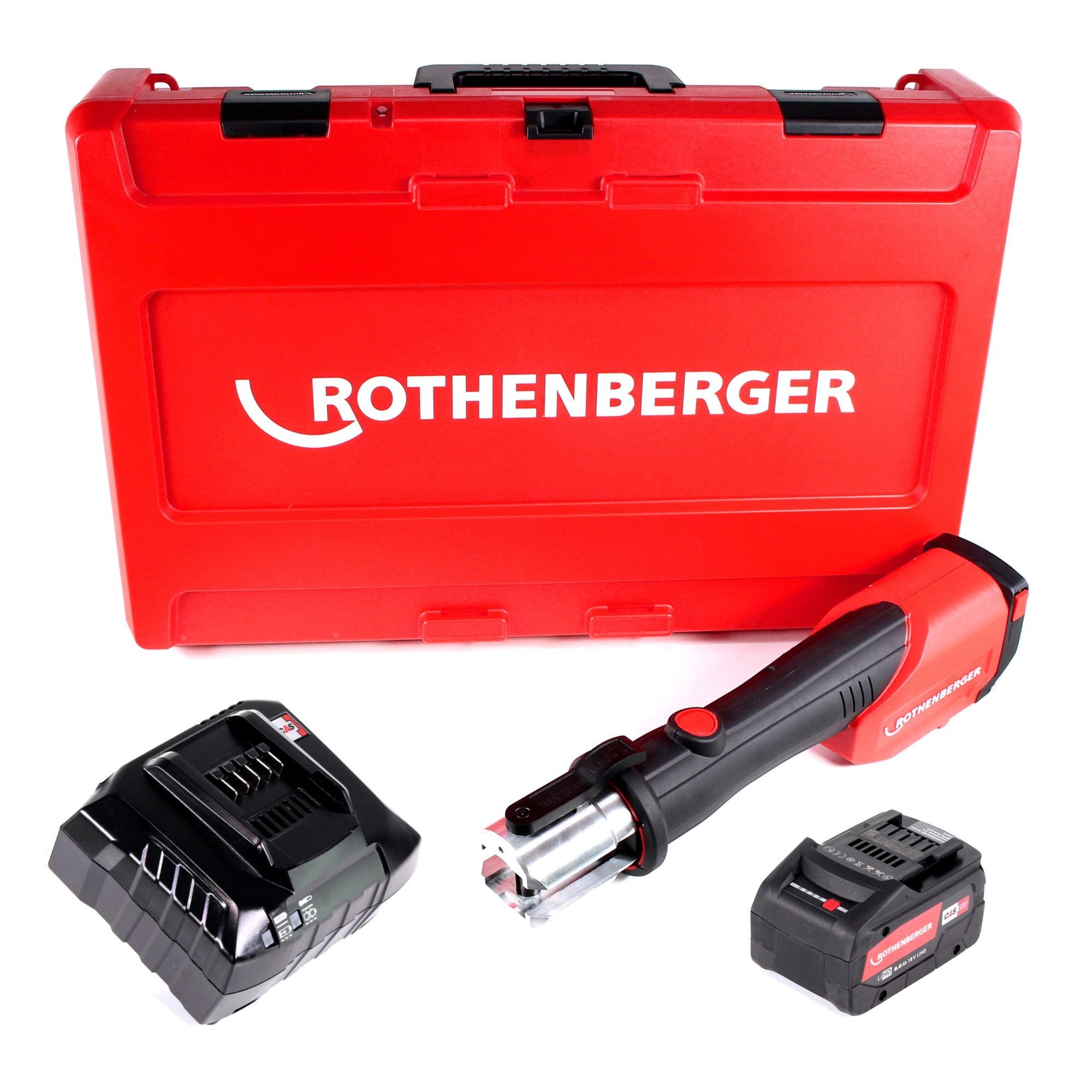 Thumbnail - Rothenberger Werkstattpresse ROMAX 4000 Akku Pressmaschine 18V + 1x Akku 8,0Ah + Ladegerät + Koffe
