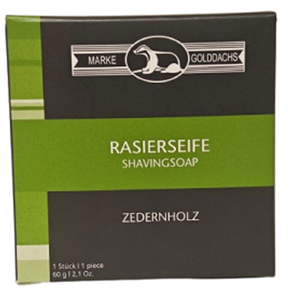 Golddachs Handseife Golddachs Zedernholz, Gold, 60 g