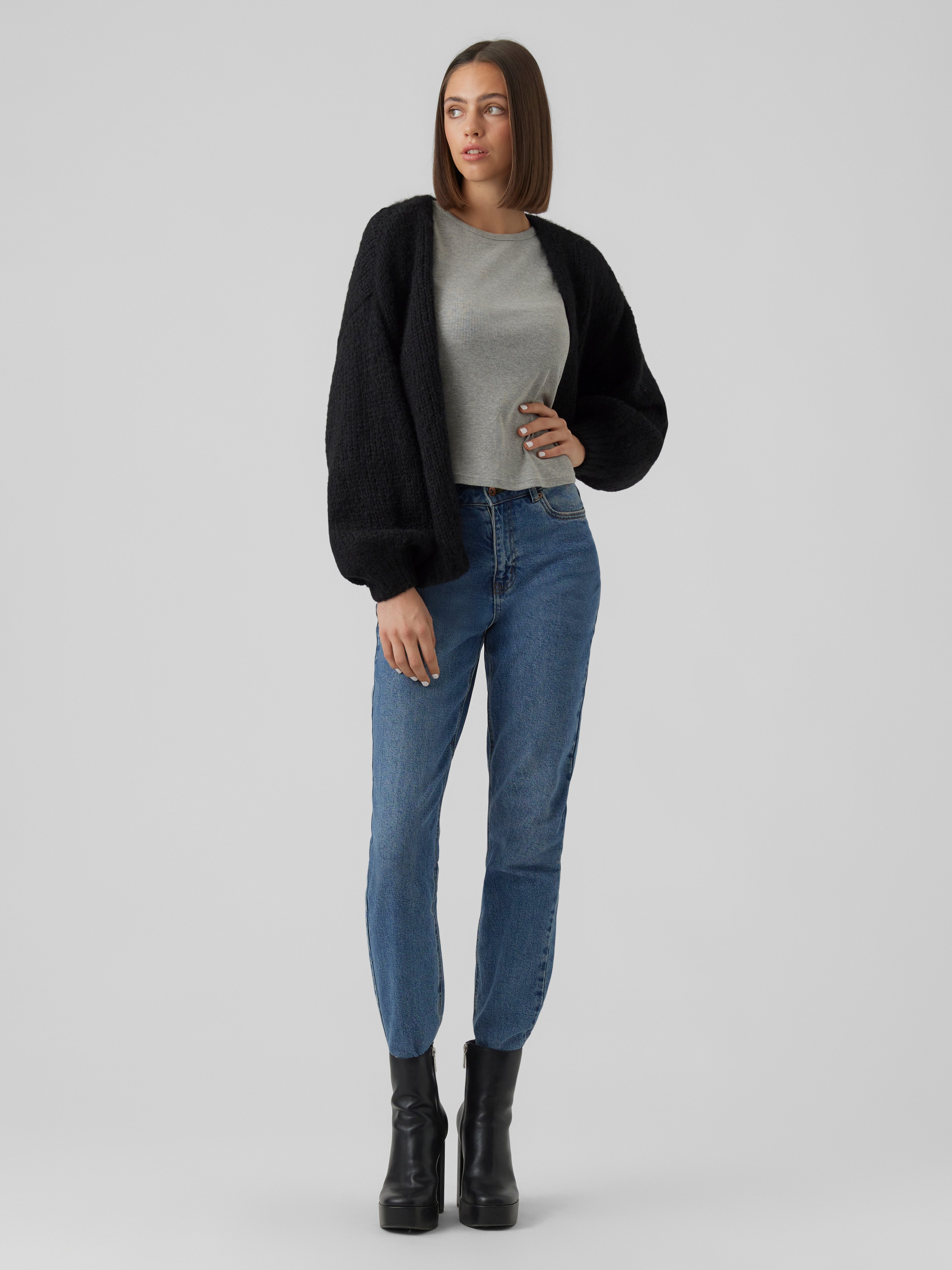 Vero Moda Strickjacke VMMAYBE LS OPEN CARDIGAN GA REP