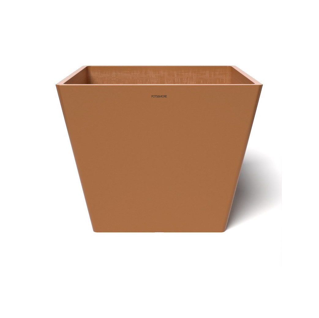 Valo Blumentopf POTS&MORE Pflanztopf Prismo 40, ø 40,8 cm quadratisch Terrakotta Höhe