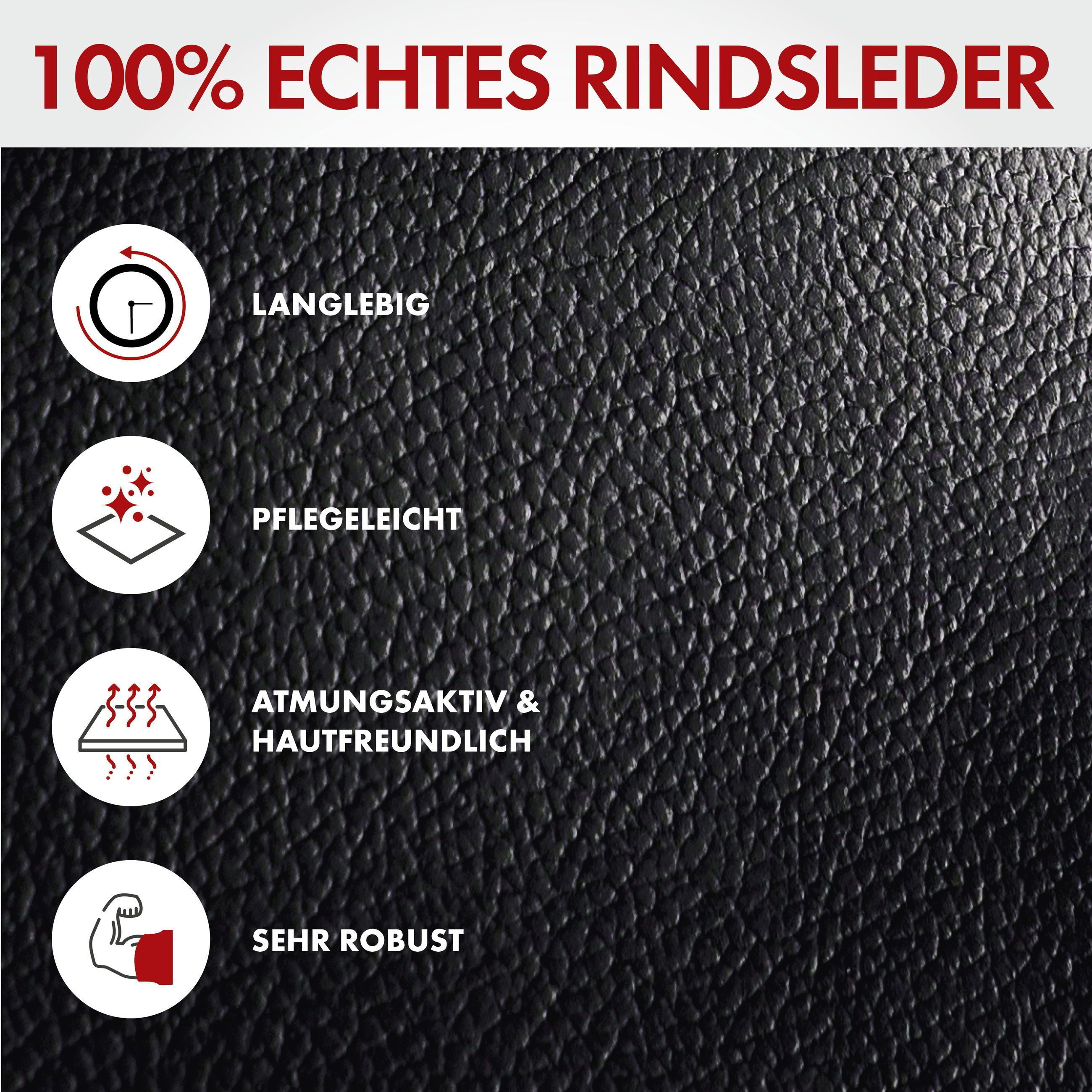 CarComfort Autositzbezug Autositzbezug Ranger aus echtem Leder schwarz, 1 Vordersitzbezug 1tlg, 1 Kopfstützenbezug, 2-tlg. – Bild 3 von 5